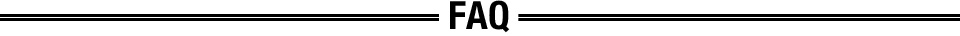 FAQ